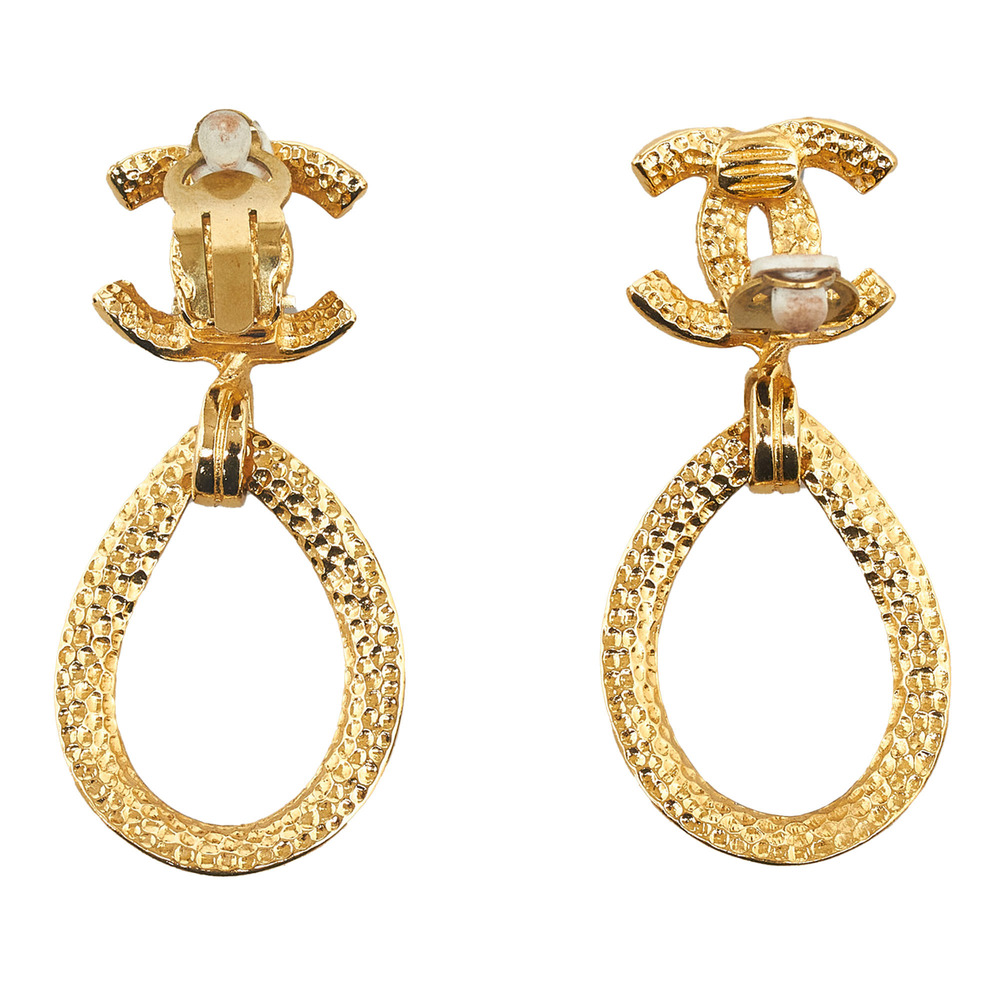 Pre-Loved Chanel CC Drop Earrings - Picture 2 of 7